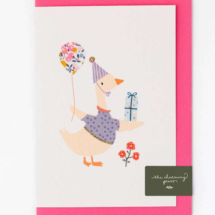 Postkarte mit Umschlag, Geburtstag/Gans | The Charming Press - toietmoi-laboutique