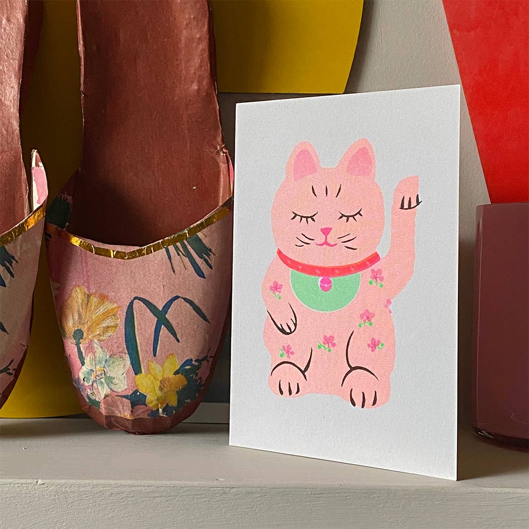 Grusskarte mit Umschlag, Lucky Cat | Petra Boase Ltd - toietmoi-laboutique