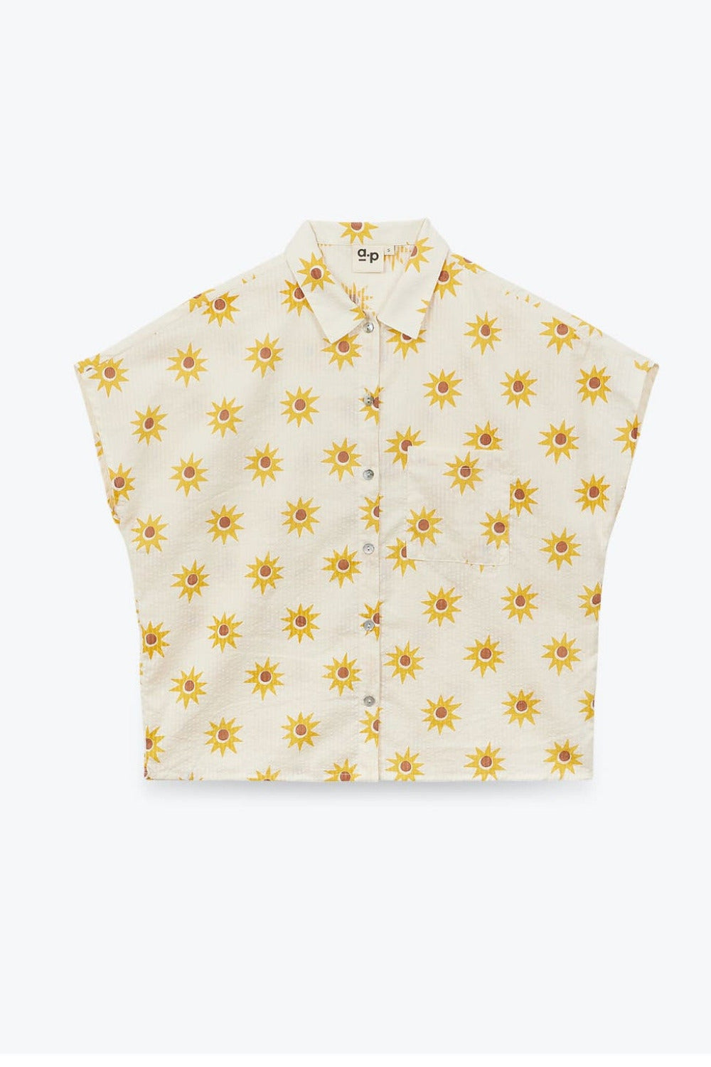 Damenbluse mit Sonnenprint, sol | Arsène & les pipelettes (Damen) - toietmoi-laboutique