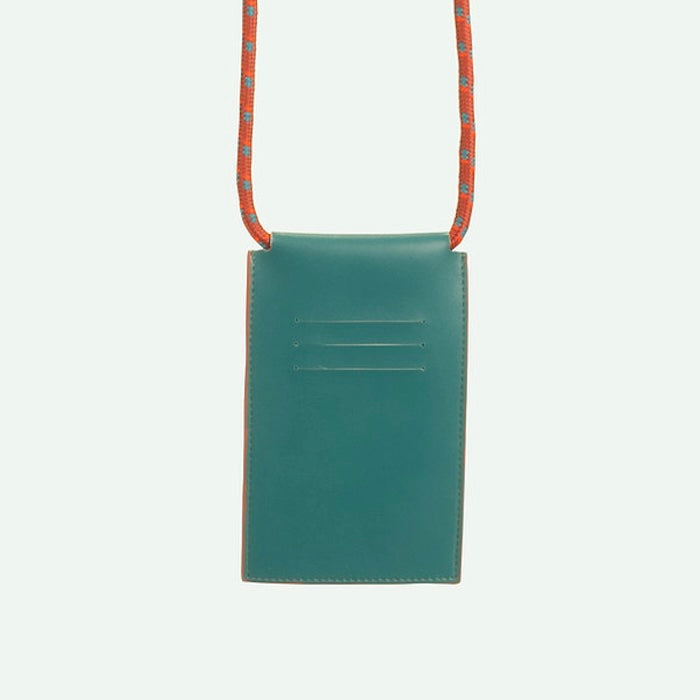 Handytasche / phone pouch "athletics track" - petrol/dunkles rosa | Sticky Lemon - toietmoi-laboutique