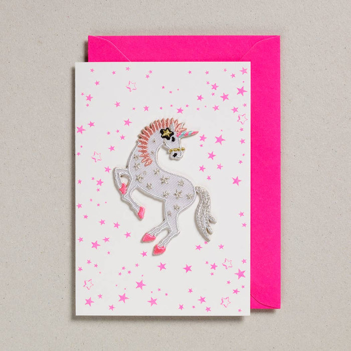 Patchkarte mit Umschlag - Einhorn-Sterne | Petra Boase Ltd - toietmoi-laboutique