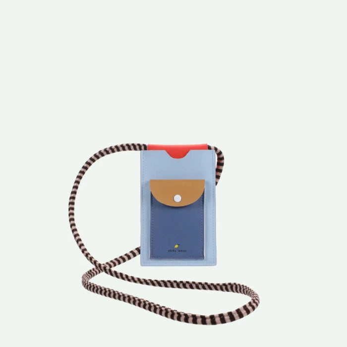 Handytasche / phone pouch ZISSOU BLUE - hellblau/dunkelblau | Sticky Lemon - toietmoi-laboutique