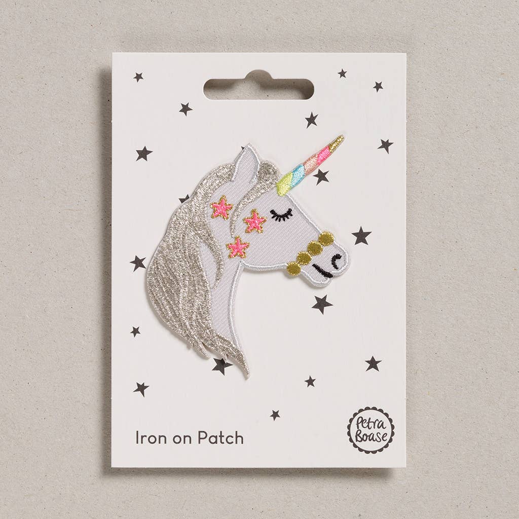 Aufbügelpatch, Einhornkopf | Petra Boase Ltd - toietmoi-laboutique