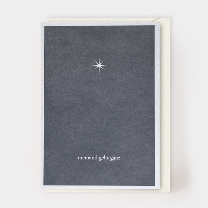 Postkarte mit Umschlag - niemand geht ganz | Kartenmarie - toietmoi-laboutique
