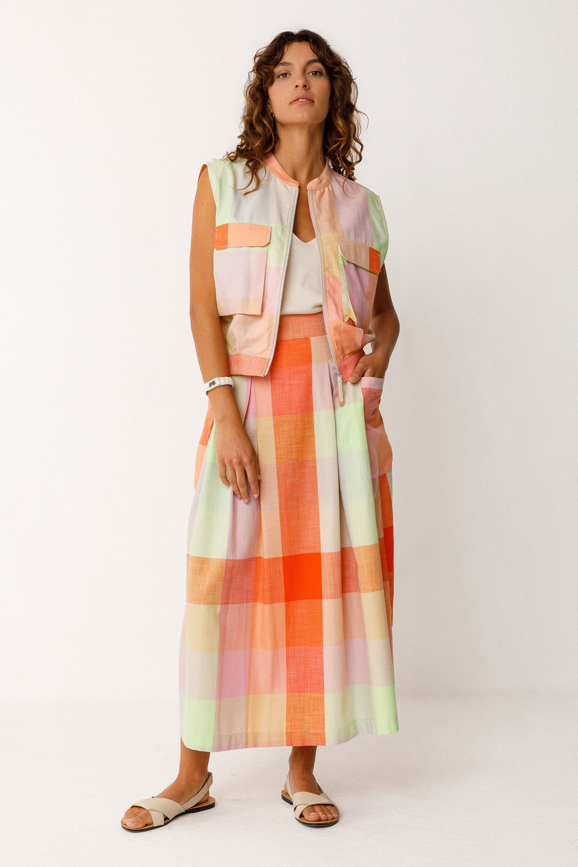 Midirock IRAMA, bunt kariert | SKFK - toietmoi-laboutique