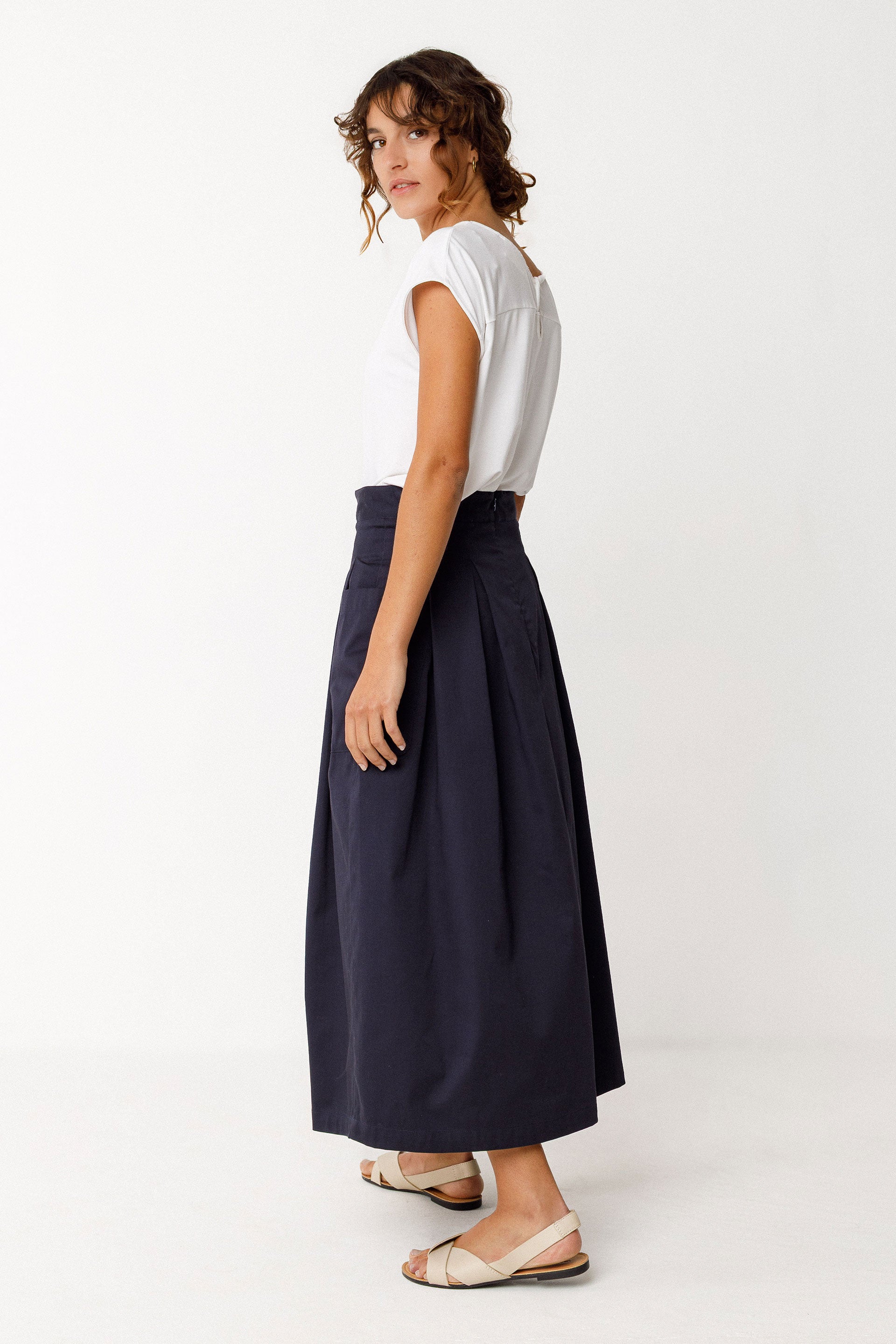 Langer Rock IRAMA, navy | SKFK - toietmoi-laboutique