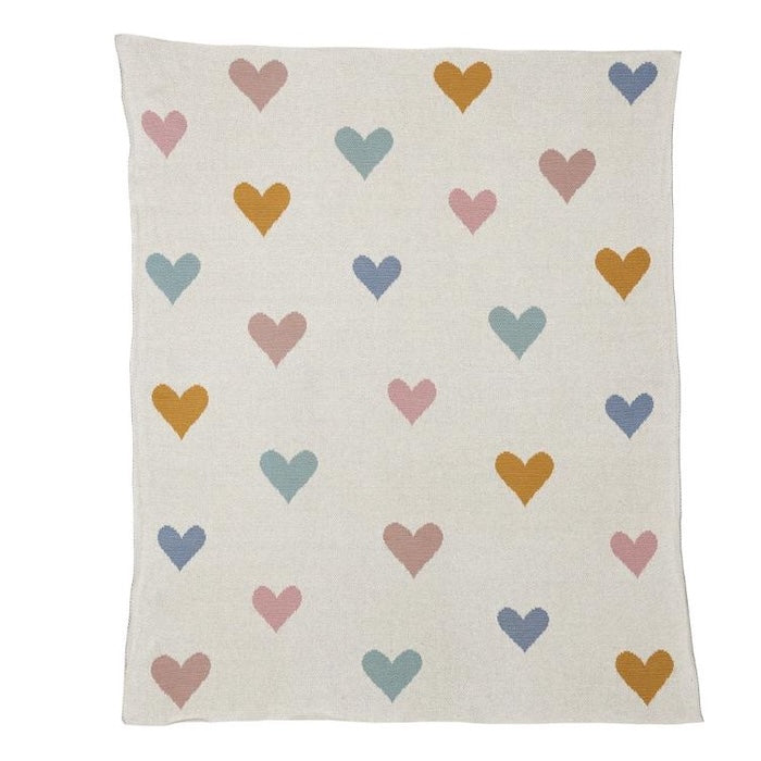 Strickdecke, Candy Hearts | Scout - toietmoi-laboutique
