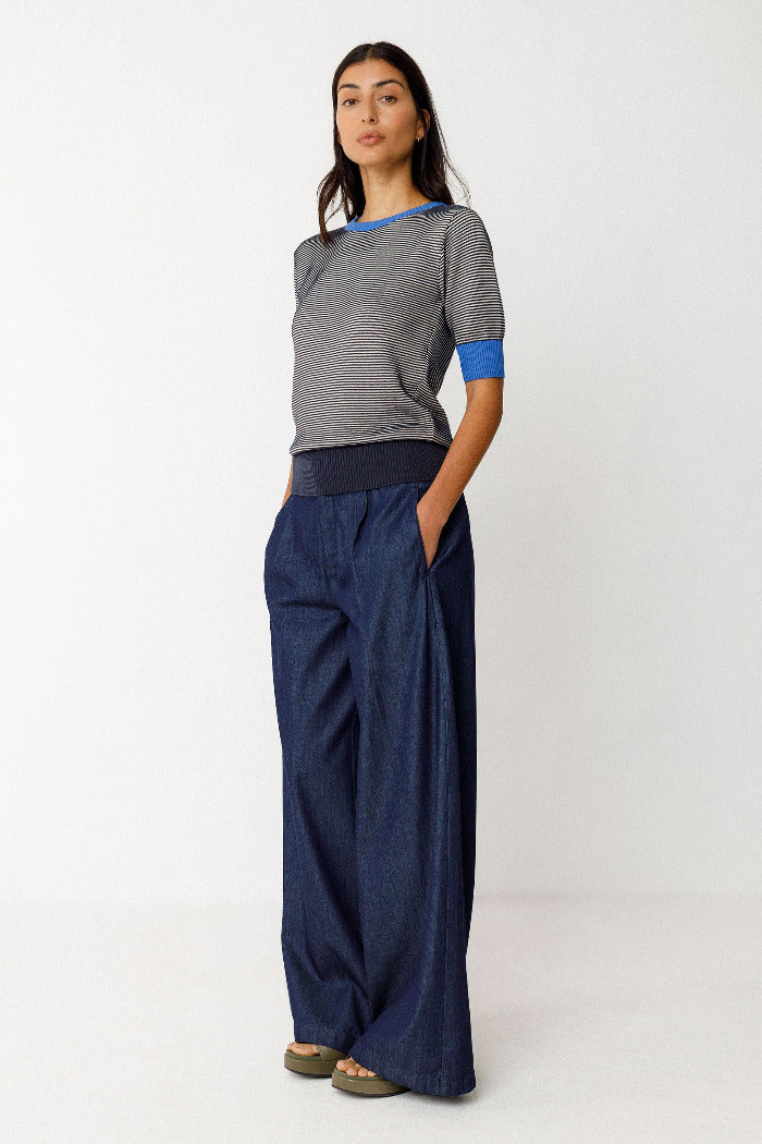 Sweater mit 3/4 Ärmeln MUIKE, navy | SKFK - toietmoi-laboutique