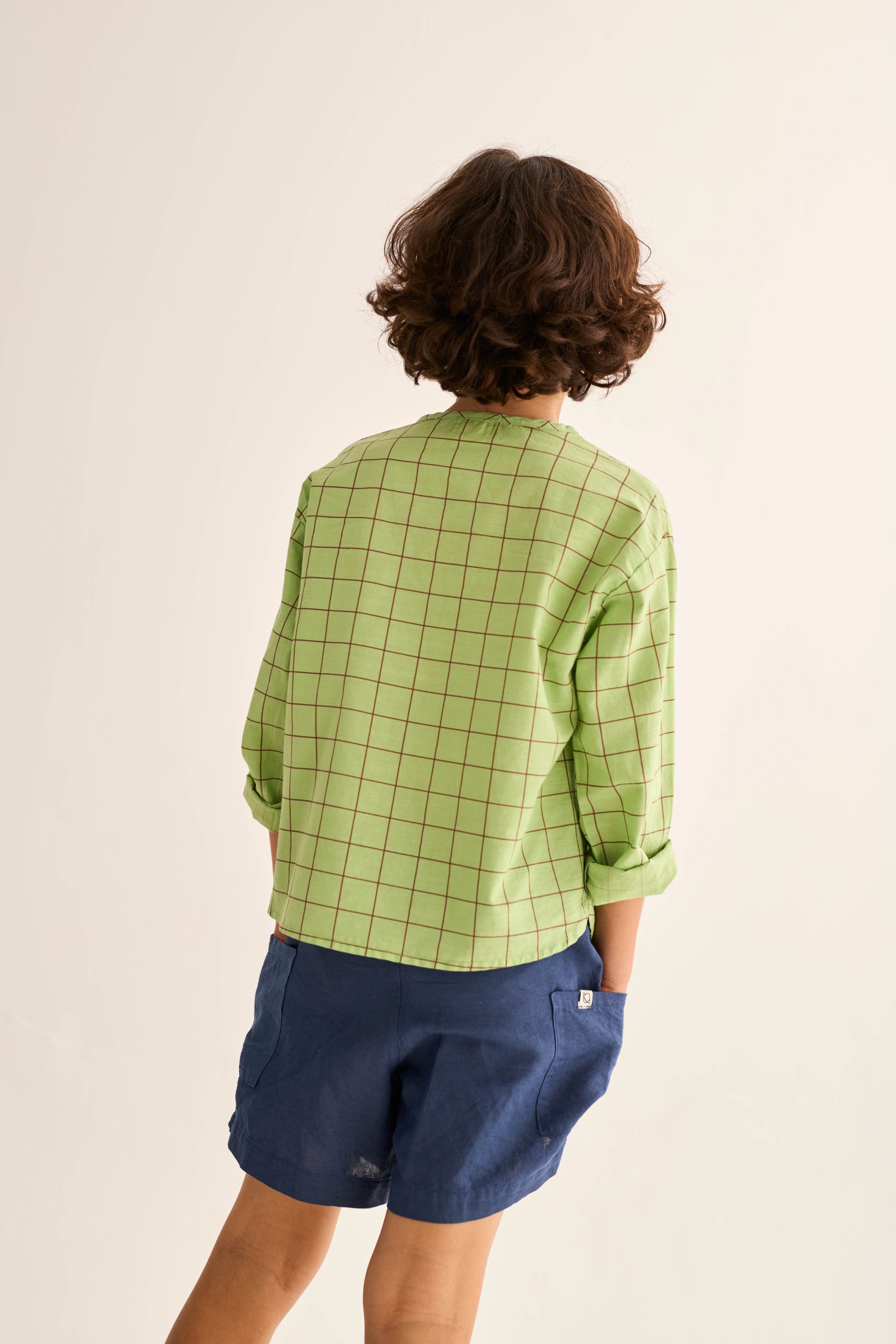 SUNK265s6, bermuda short navy-cotton linen | cozmo - toietmoi-laboutique