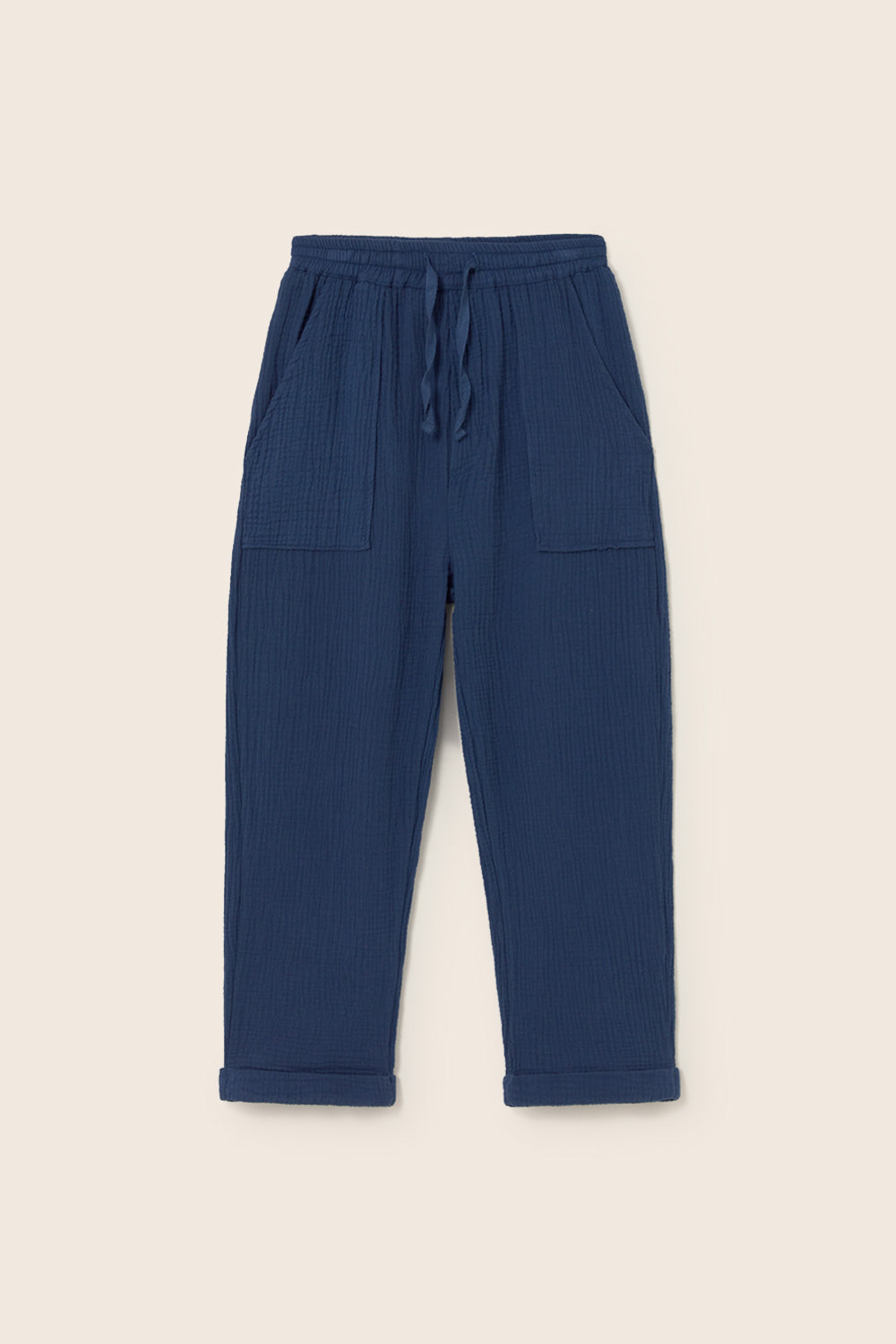 IKERK264s6, navy-soft gauze cotton | cozmo - toietmoi-laboutique