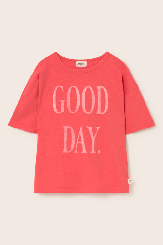 COZMO T-Shirt, good day/tomate | cozmo - toietmoi-laboutique