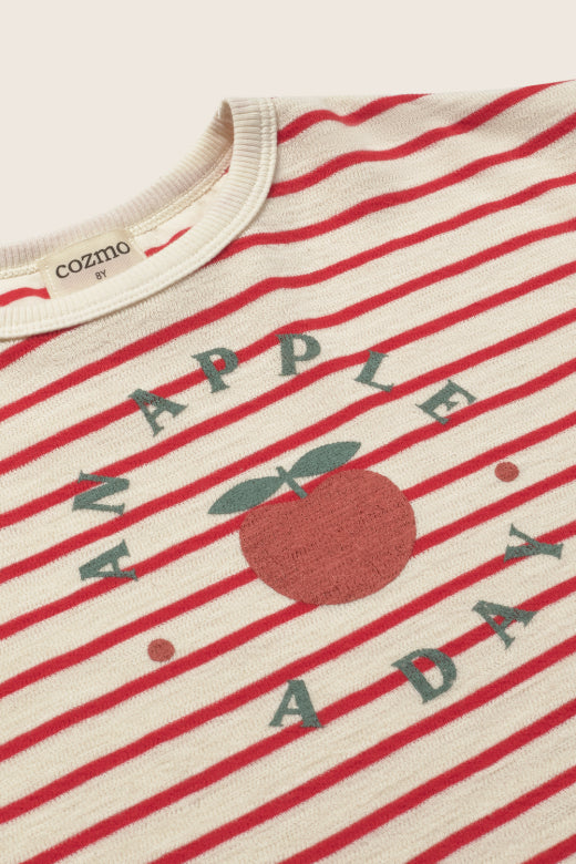 COZMO T-Shirt, weiss/rot/Apfel | cozmo - toietmoi-laboutique