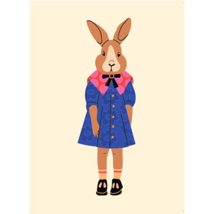 Postkarte, Mrs. Osterhase | marmelade-shop - toietmoi-laboutique