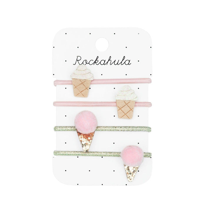 4 Haargummis, Glace | Rockahula - toietmoi-laboutique