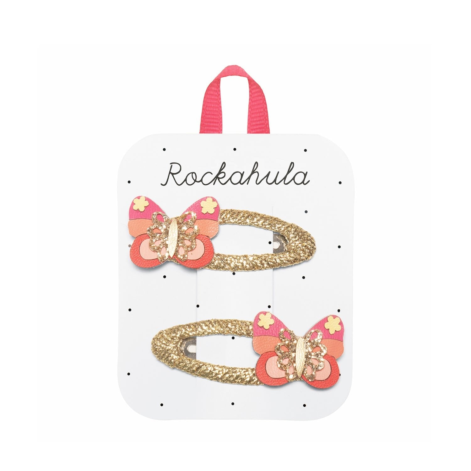 2 Haarspangen, Schmetterlinge rot | Rockahula - toietmoi-laboutique