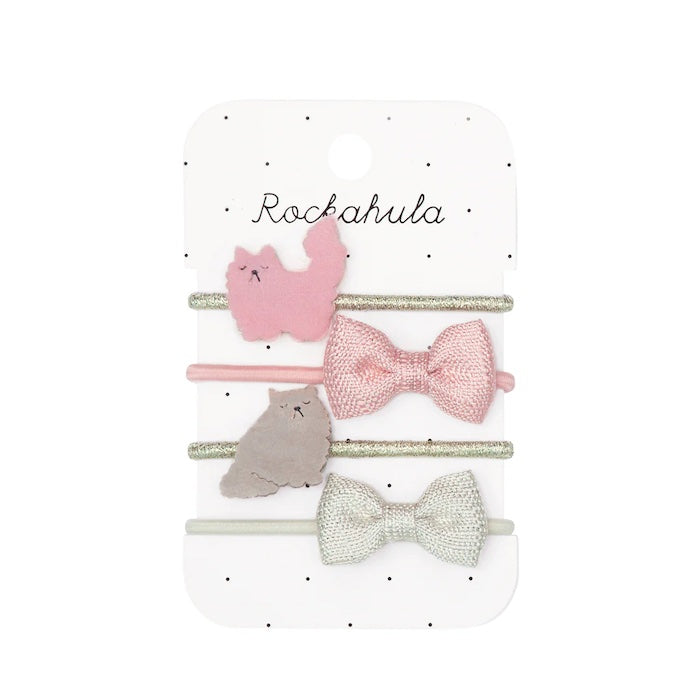 4 Haargummis, Katzen/Schlaufe | Rockahula - toietmoi-laboutique
