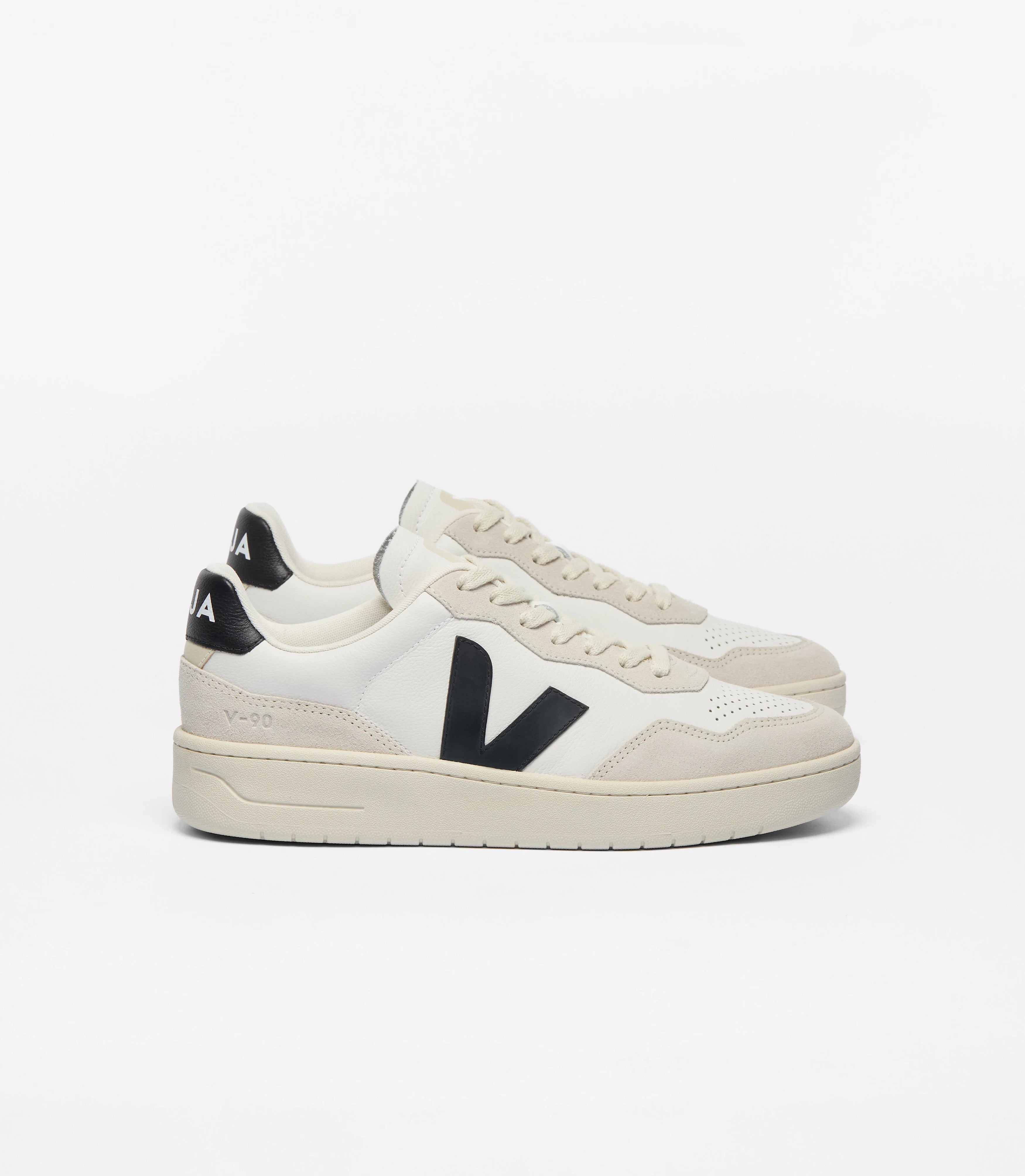 Veja Damen V-90, white_black | VEJA - toietmoi-laboutique