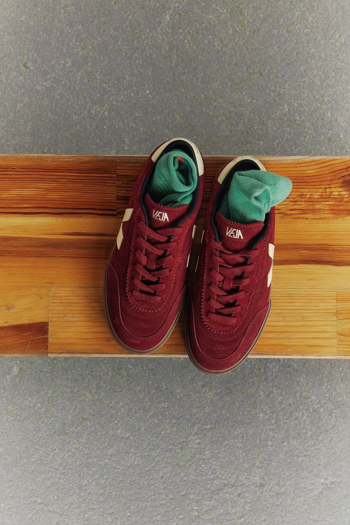 Veja Damen Panenka, suede grenat_sun_bark | VEJA - toietmoi-laboutique