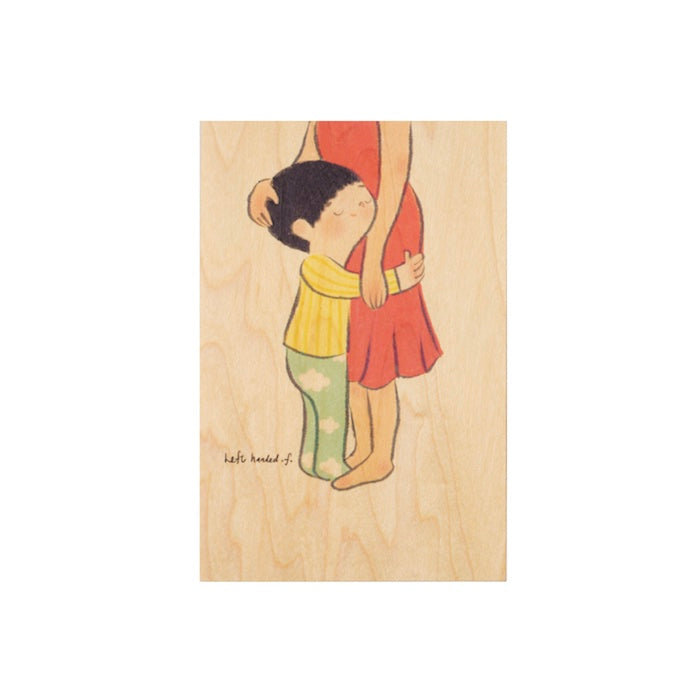 Mini Ahornholzkarte, Umarmung | WOODHI - toietmoi-laboutique