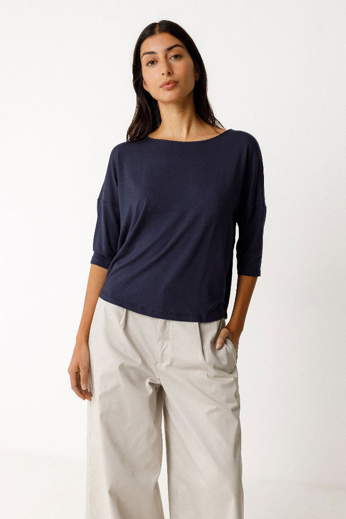 Shirt ZUR-11, navy | SKFK - toietmoi-laboutique