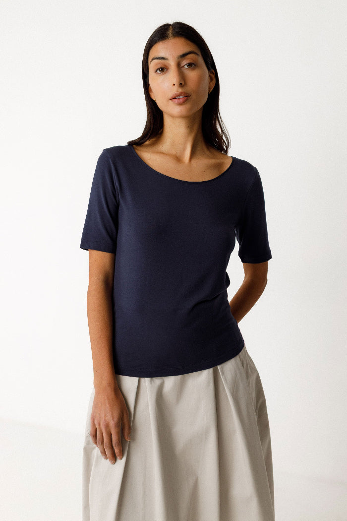Shirt ZUR-12, navy | SKFK - toietmoi-laboutique