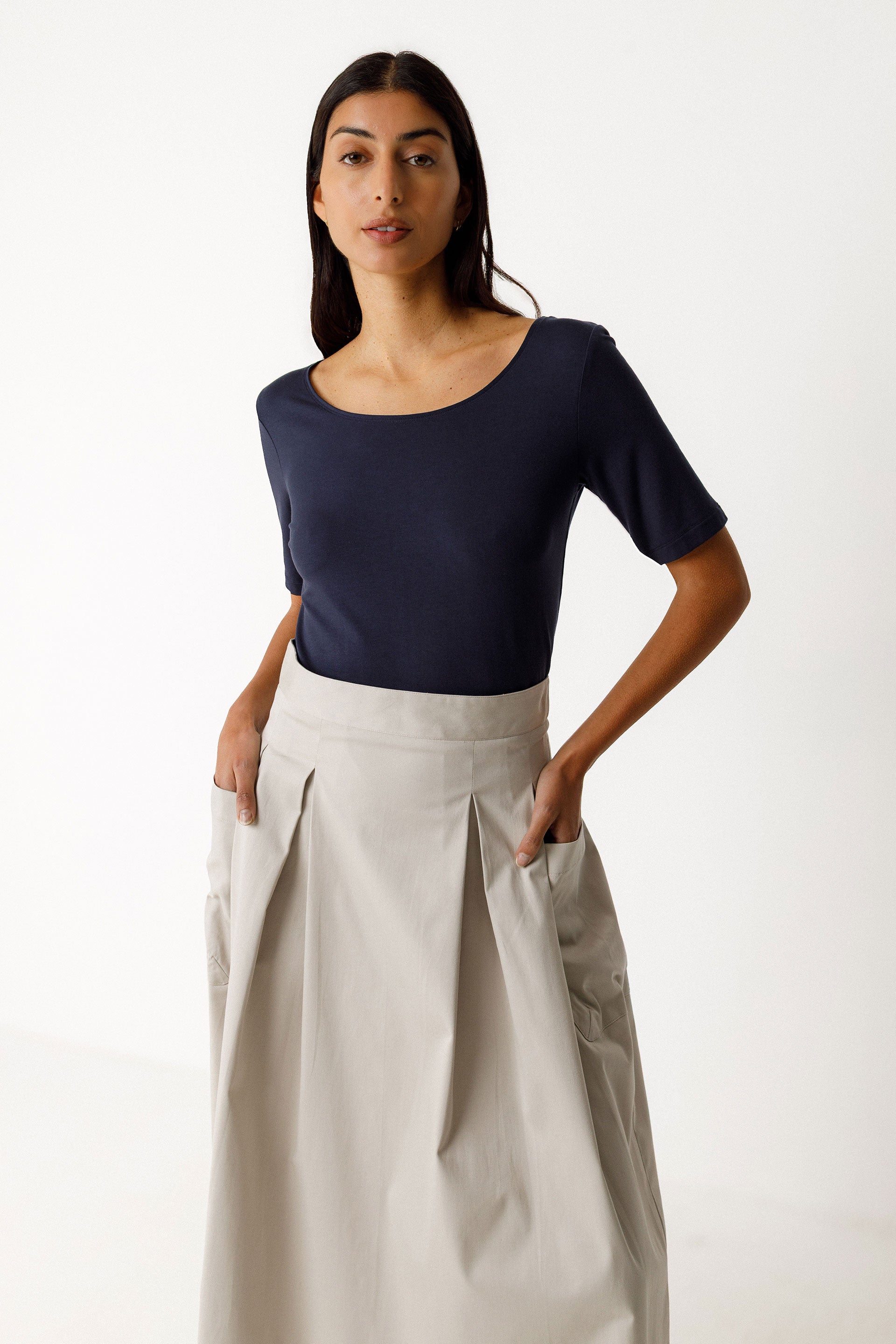 Shirt ZUR-12, navy | SKFK - toietmoi-laboutique
