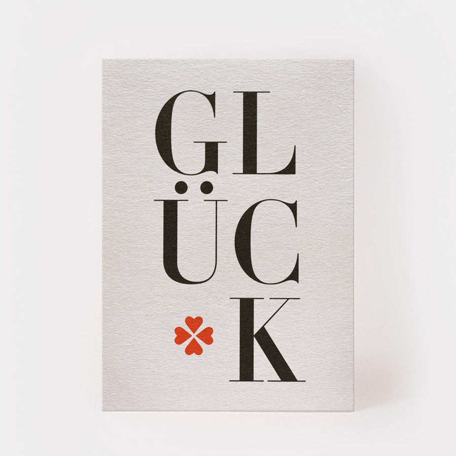 Postkarte - GLÜCK | Kartenmarie - toietmoi-laboutique