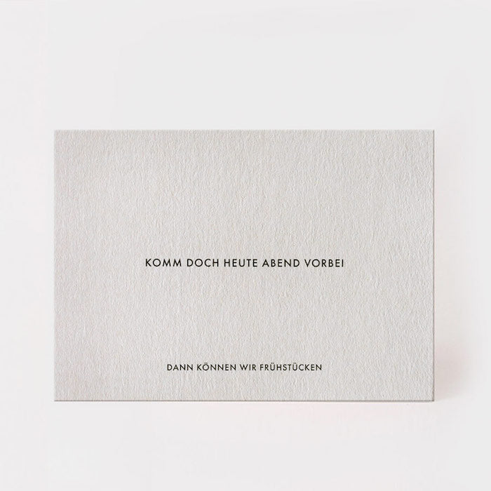 Postkarte - Komm doch heute Abend vorbei | Kartenmarie - toietmoi-laboutique