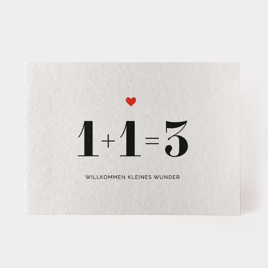 Postkarte - willkommen kleines Wunder | Kartenmarie - toietmoi-laboutique