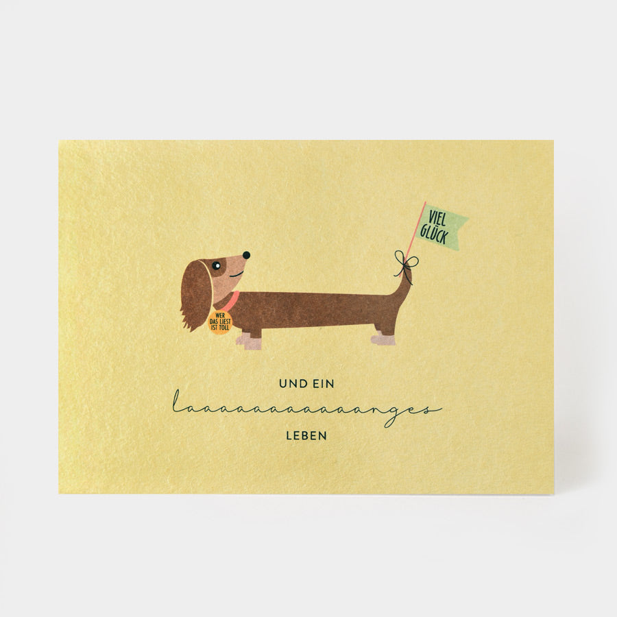 Postkarte - und ein langes Leben | Kartenmarie - toietmoi-laboutique