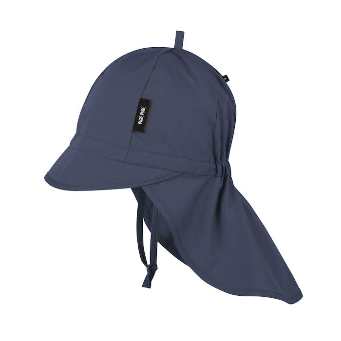 Sonnenhut mit Nackenschutz, navy | pure pure - toietmoi-laboutique