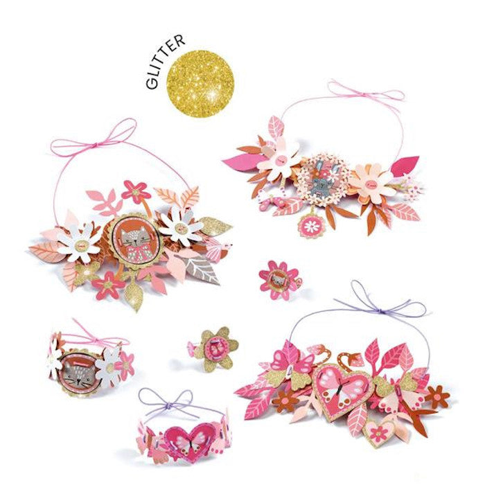 Bastelset DIY - Schmuckspass Glitzer | djeco - toietmoi-laboutique