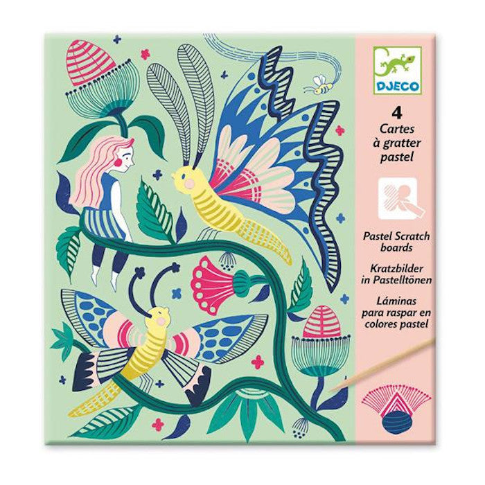 Kratzbilder, Fantasiegarten | djeco - toietmoi-laboutique