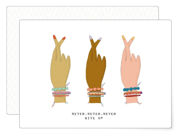 Klappkarte mit Couvert, Never, never, never | MIAO Papeterie - toietmoi-laboutique
