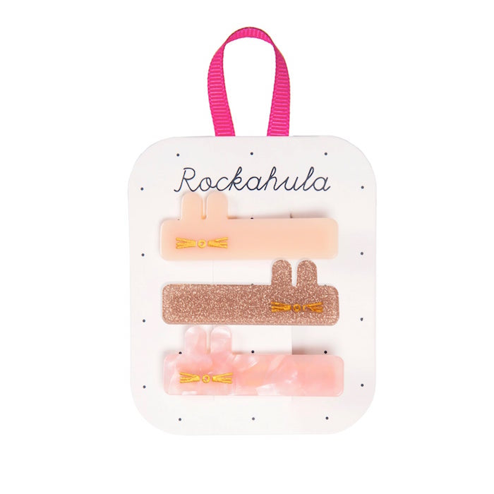 3 Haarclips, Hase/pastel | Rockahula - toietmoi-laboutique