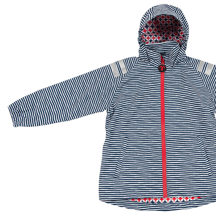 Regenjacke, FLICFLAC, navy/weiss | Ducksday - toietmoi-laboutique