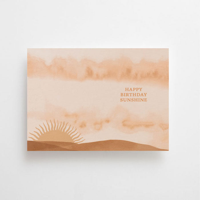 Postkarte - Happy Birthday Sunshine | Anna Cosma - toietmoi-laboutique