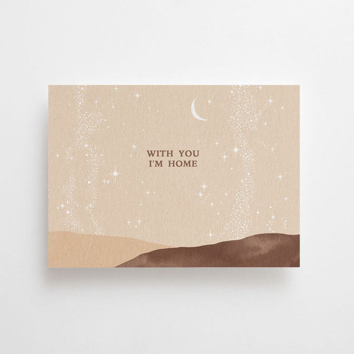 Postkarte - With You I`am home | Anna Cosma - toietmoi-laboutique