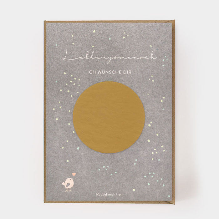 Rubbelkarte - Lieblingsmensch | Kartenmarie - toietmoi-laboutique
