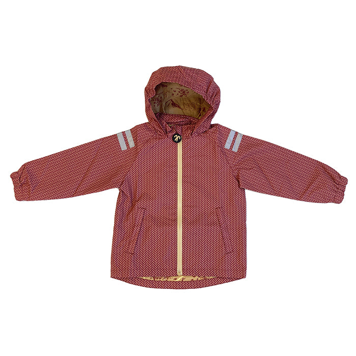 Regenjacke, WICK, rot/beige | Ducksday - toietmoi-laboutique