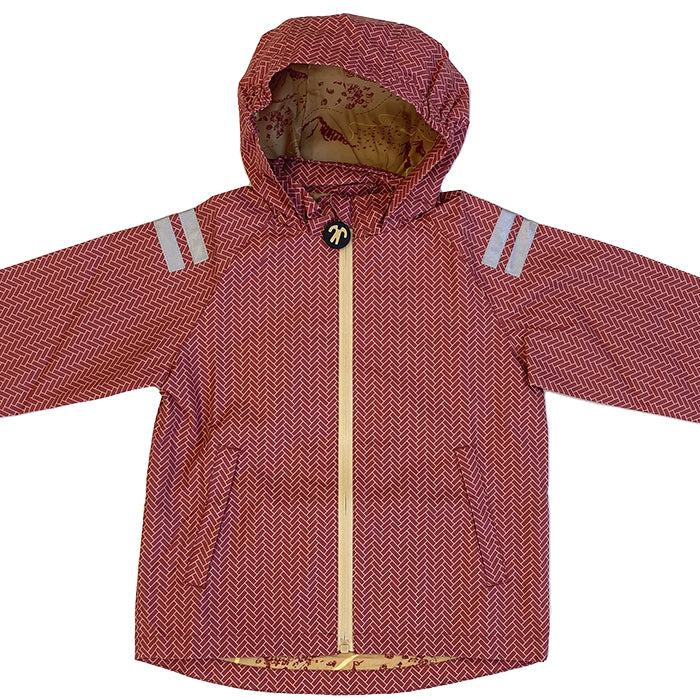 Regenjacke, WICK, rot/beige | Ducksday - toietmoi-laboutique