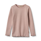 Rib Langarmshirt, altrosa | Wheat - toietmoi-laboutique