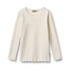 Rib Langarmshirt, ecru | Wheat - toietmoi-laboutique