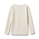Rib Langarmshirt, ecru | Wheat - toietmoi-laboutique