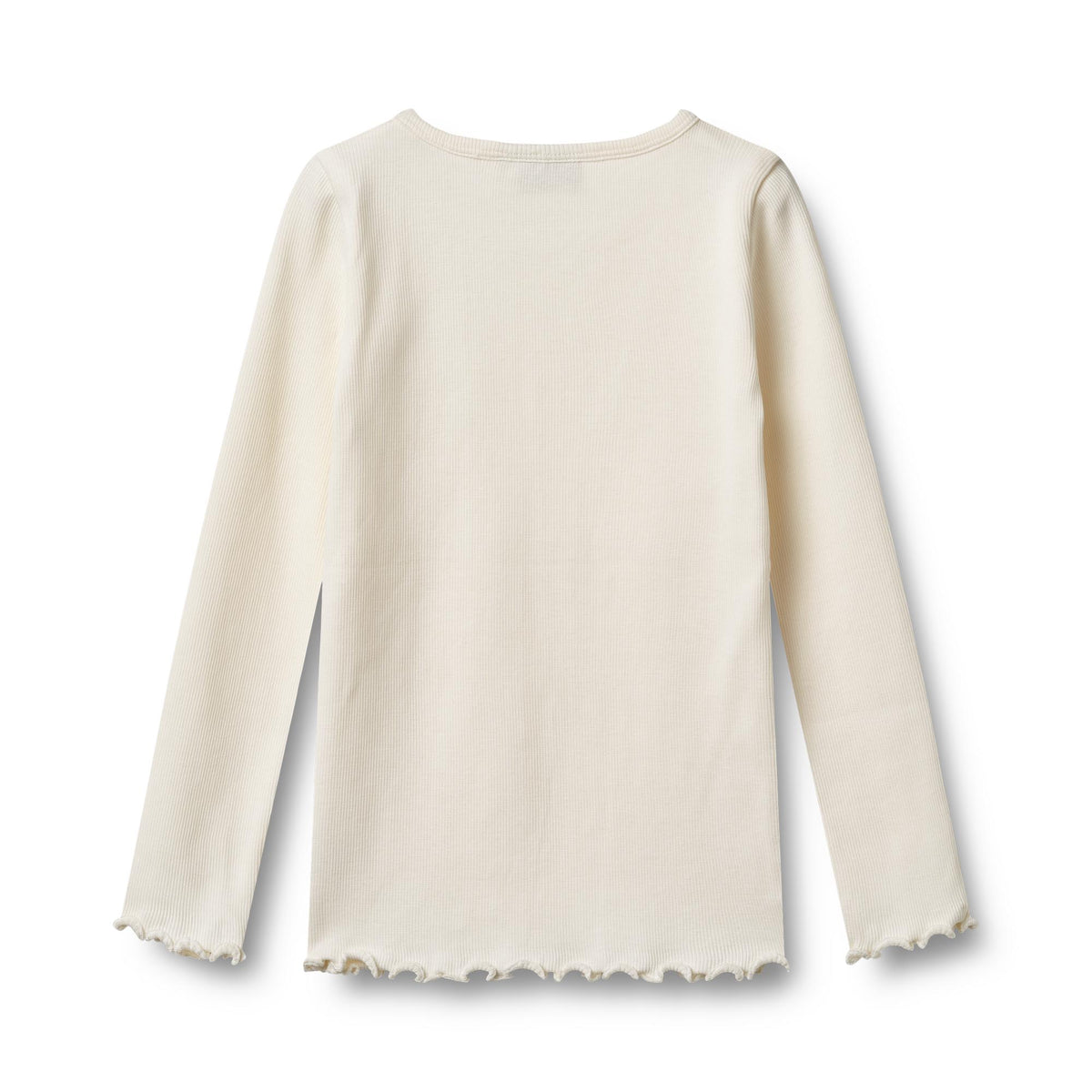 Rib Langarmshirt, ecru | Wheat - toietmoi-laboutique