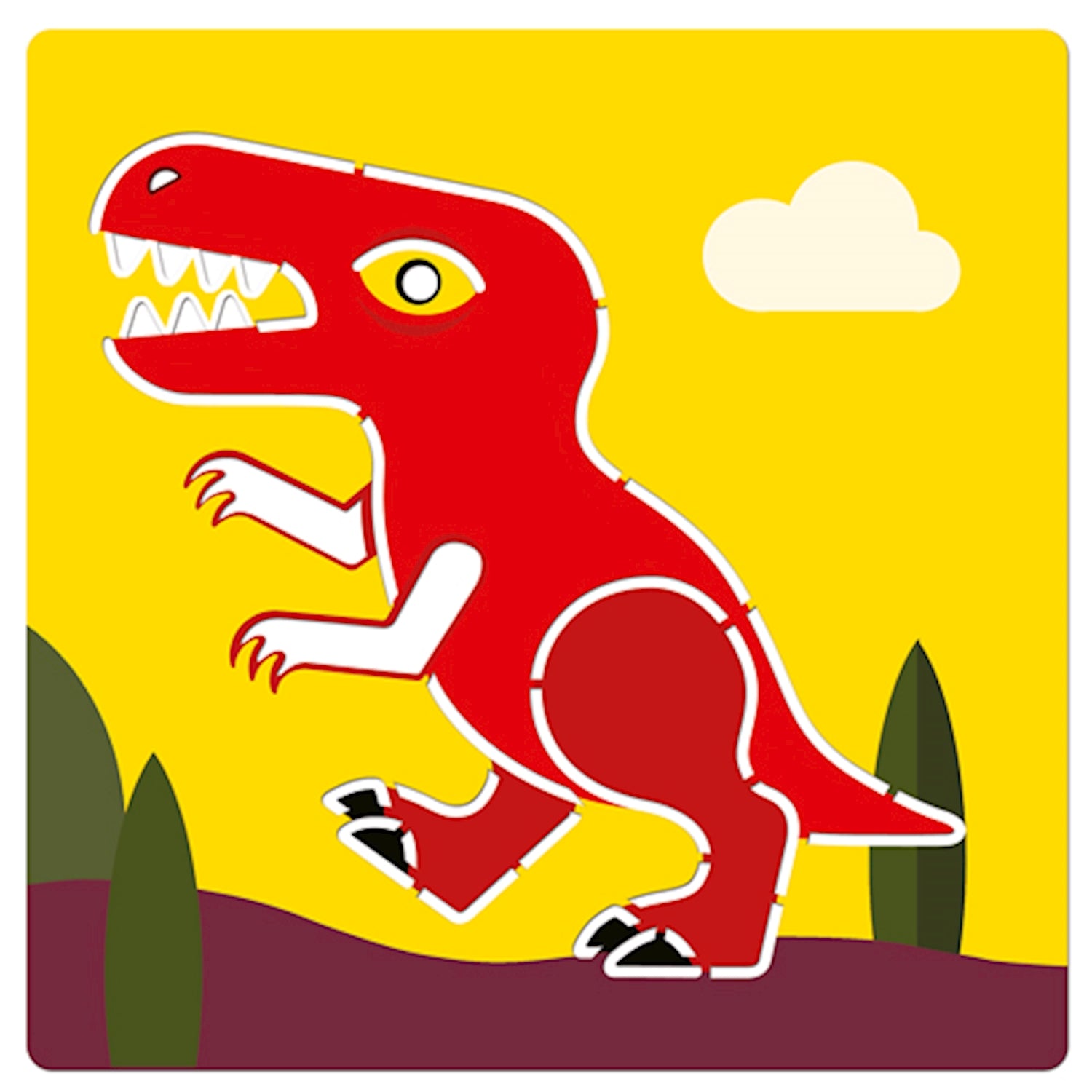 Schablonen, Dinosaurier | djeco - toietmoi-laboutique