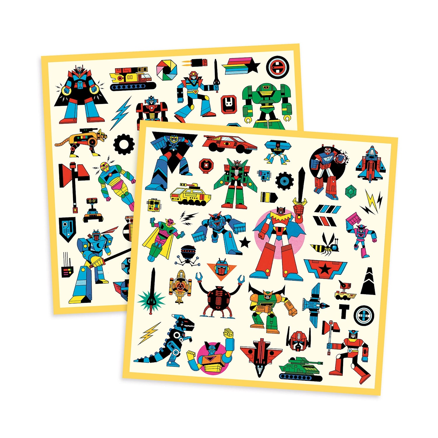 160 Sticker metallic, Roboter | djeco - toietmoi-laboutique