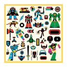 160 Sticker metallic, Roboter | djeco - toietmoi-laboutique