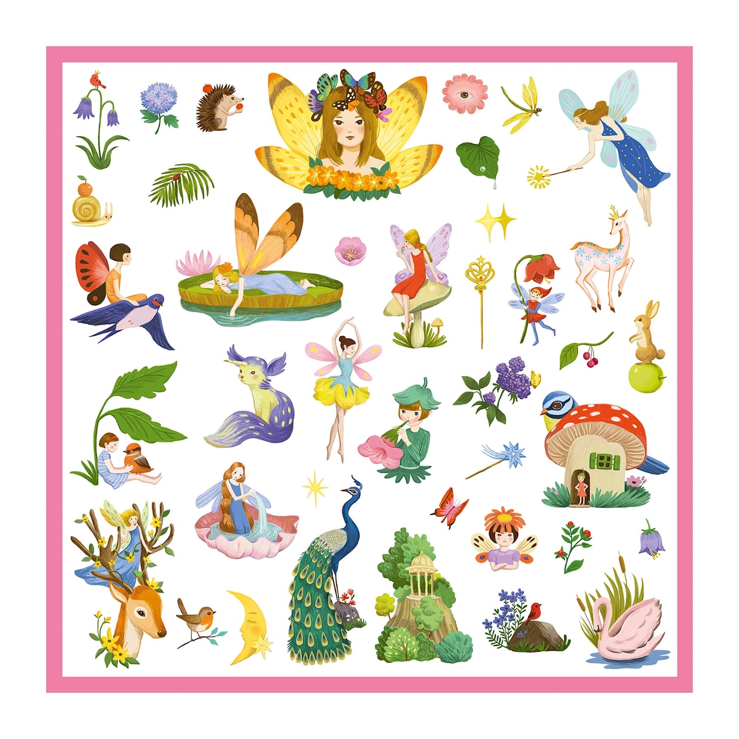 160 Sticker metallic, Fantasy | djeco - toietmoi-laboutique