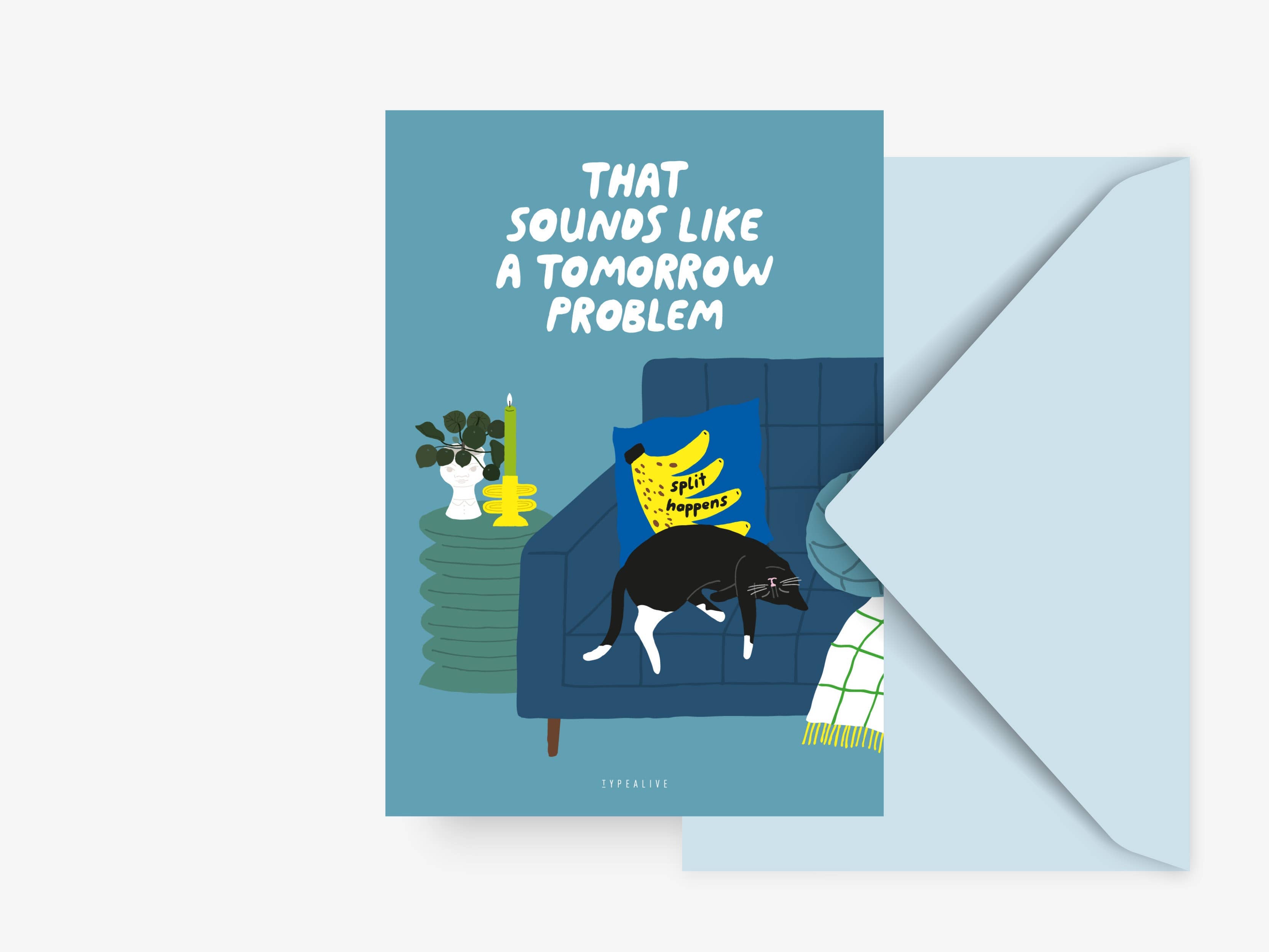 Postkarte / Petisfaction "Cats" Tomorrow Problem | typealive - toietmoi-laboutique